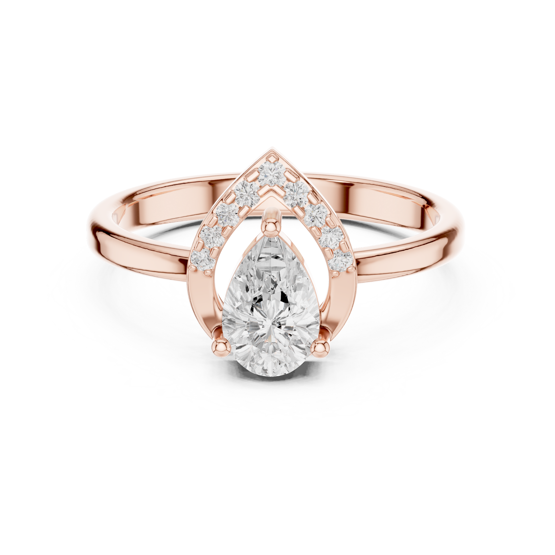 Mixed Shape Lab Grown Diamond Halo Ring