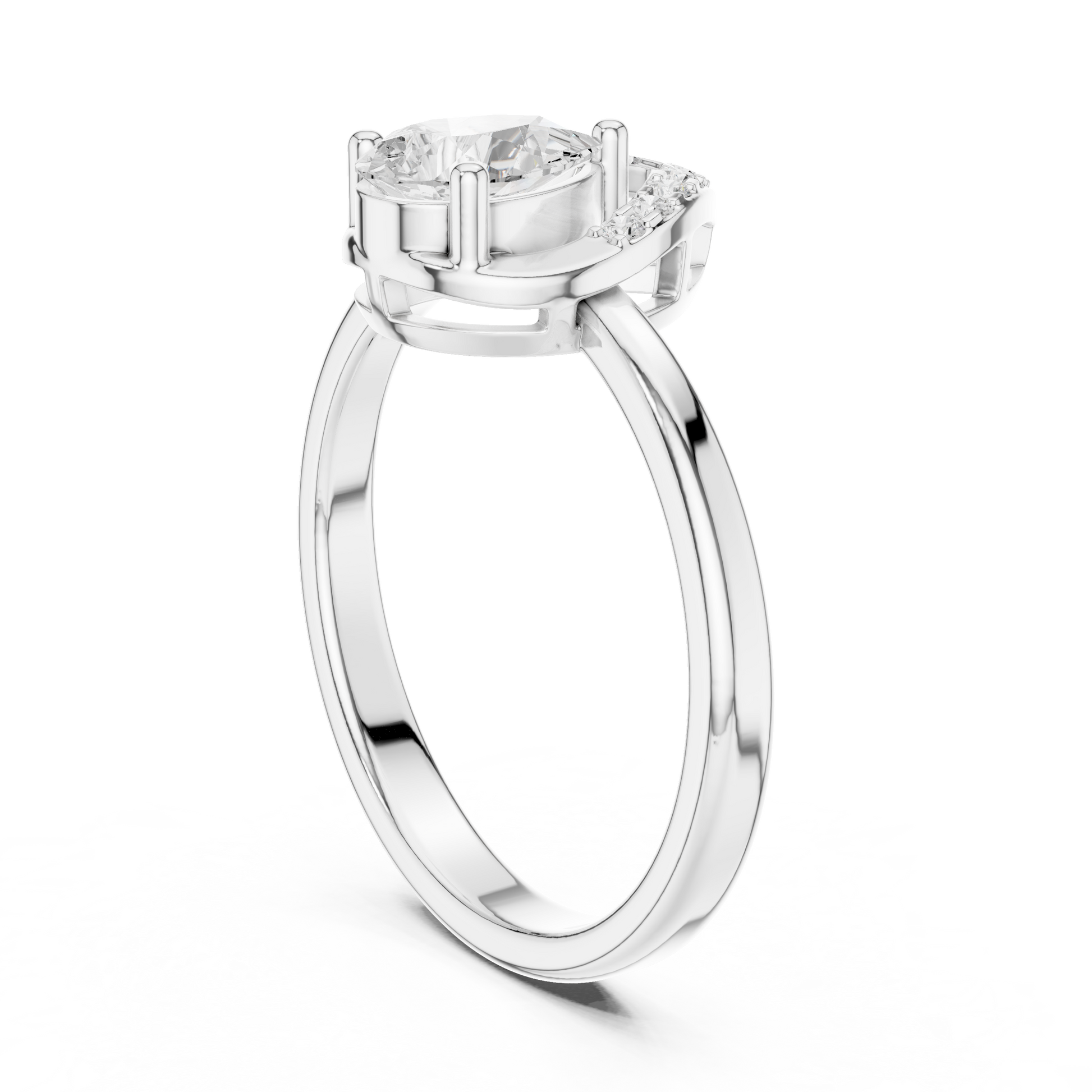 Mixed Shape Lab Grown Diamond Halo Ring