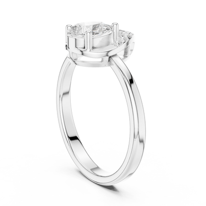 Mixed Shape Lab Grown Diamond Halo Ring