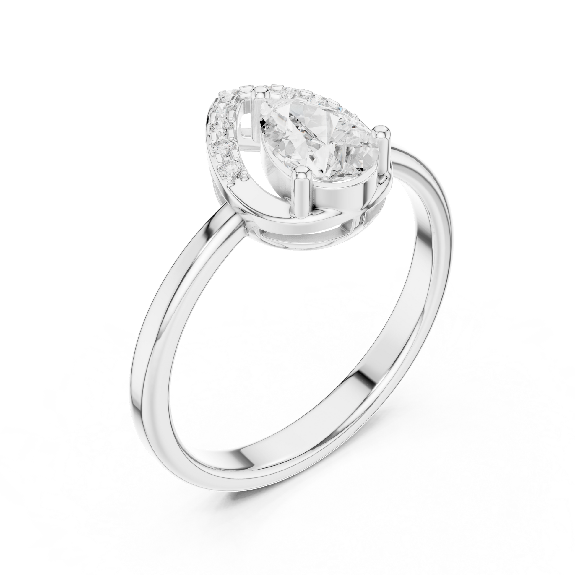 Mixed Shape Lab Grown Diamond Halo Ring