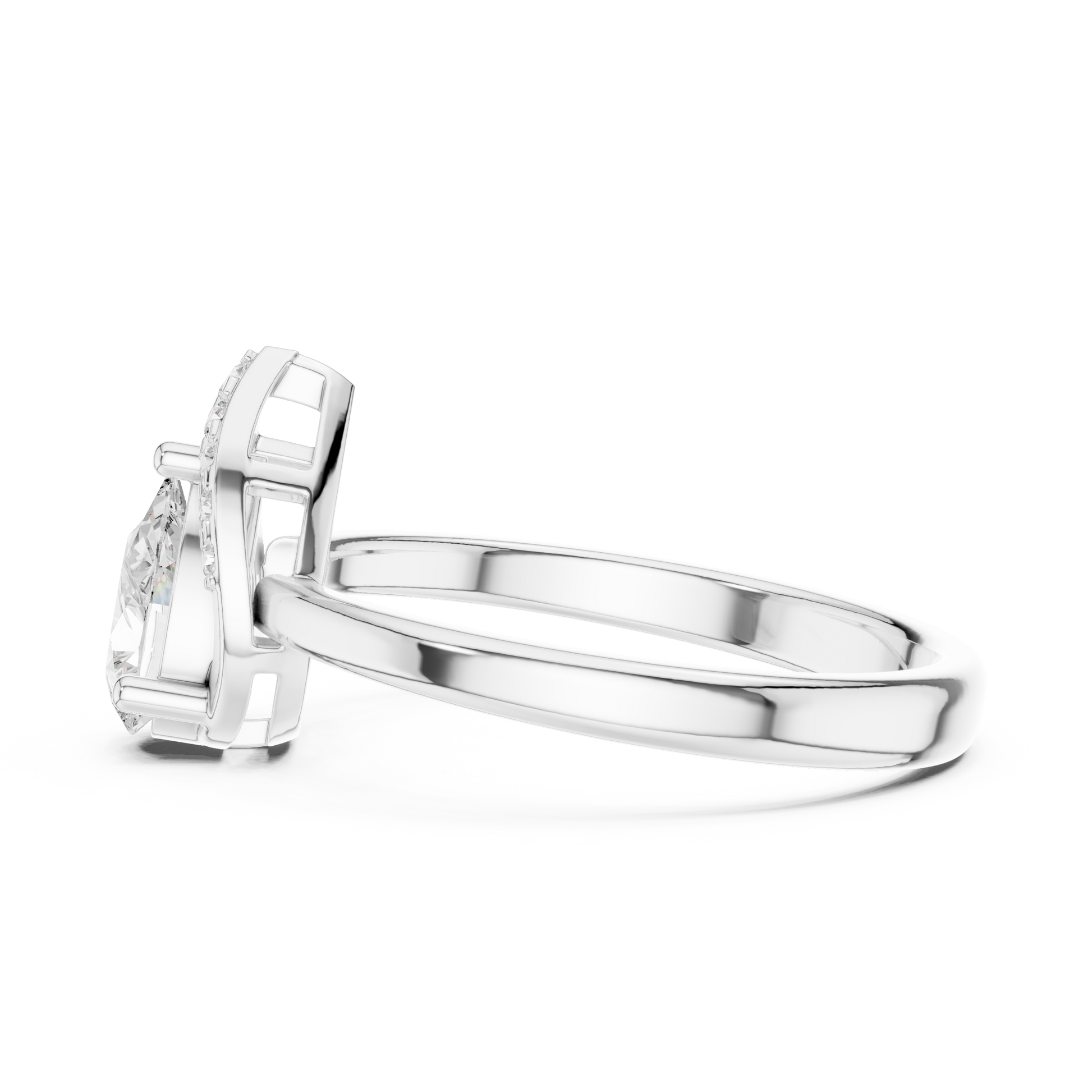 Mixed Shape Lab Grown Diamond Halo Ring