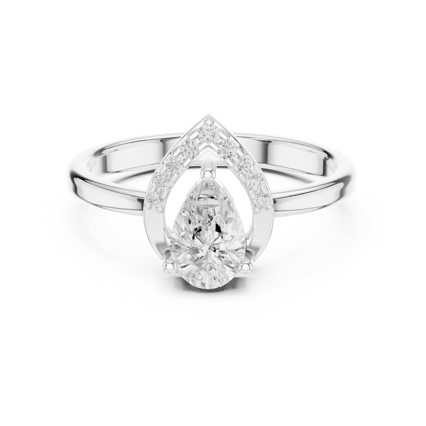 Mixed Shape Lab Grown Diamond Halo Ring