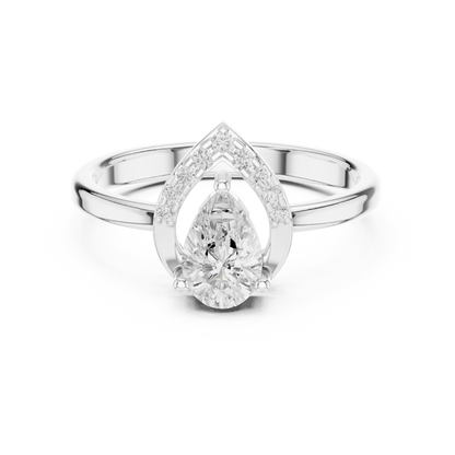 Mixed Shape Lab Grown Diamond Halo Ring