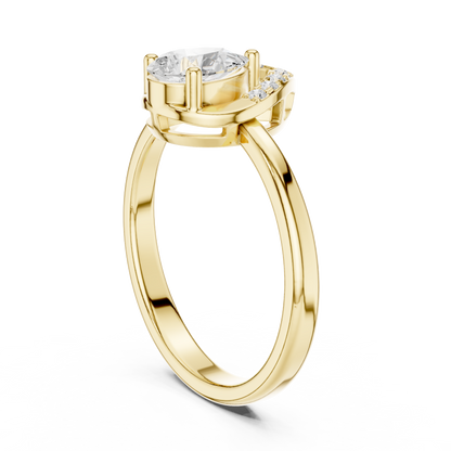 Mixed Shape Lab Grown Diamond Halo Ring