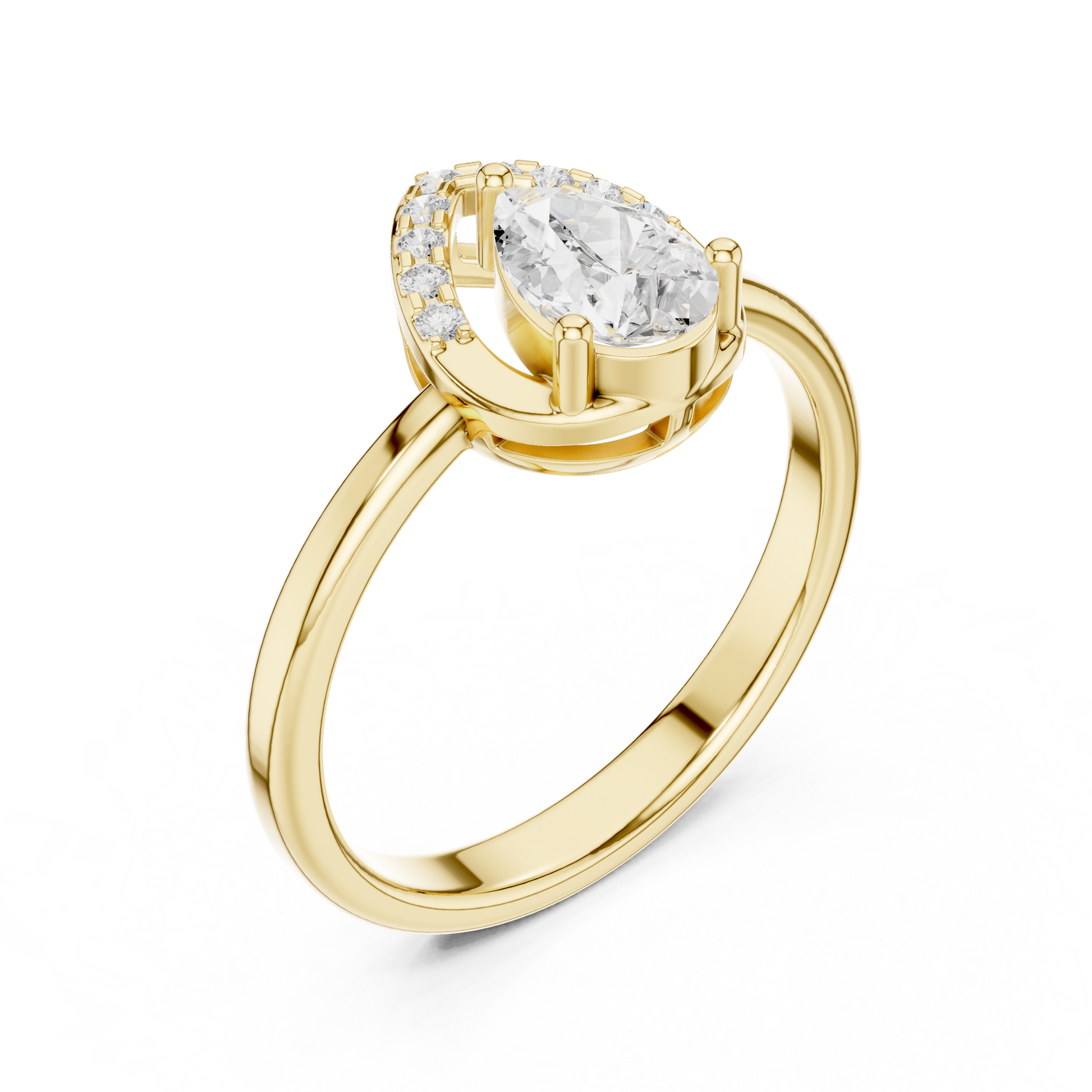 Mixed Shape Lab Grown Diamond Halo Ring