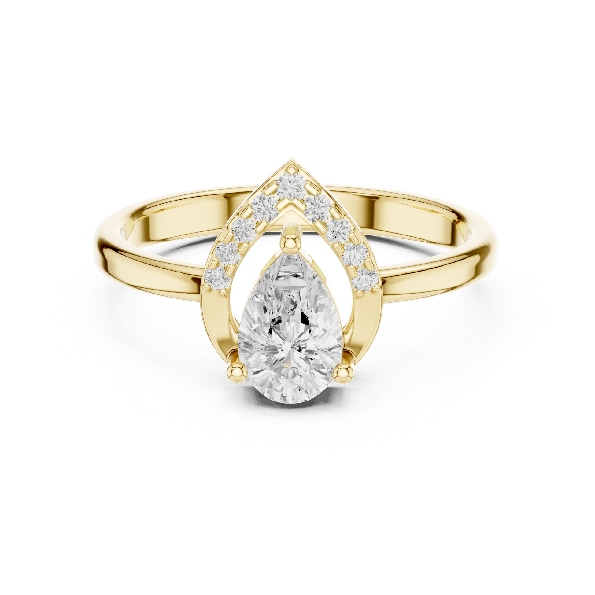 Mixed Shape Lab Grown Diamond Halo Ring