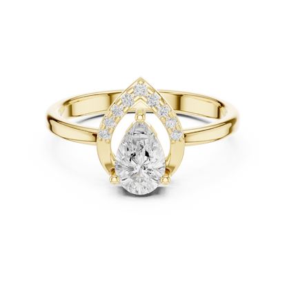 Mixed Shape Lab Grown Diamond Halo Ring