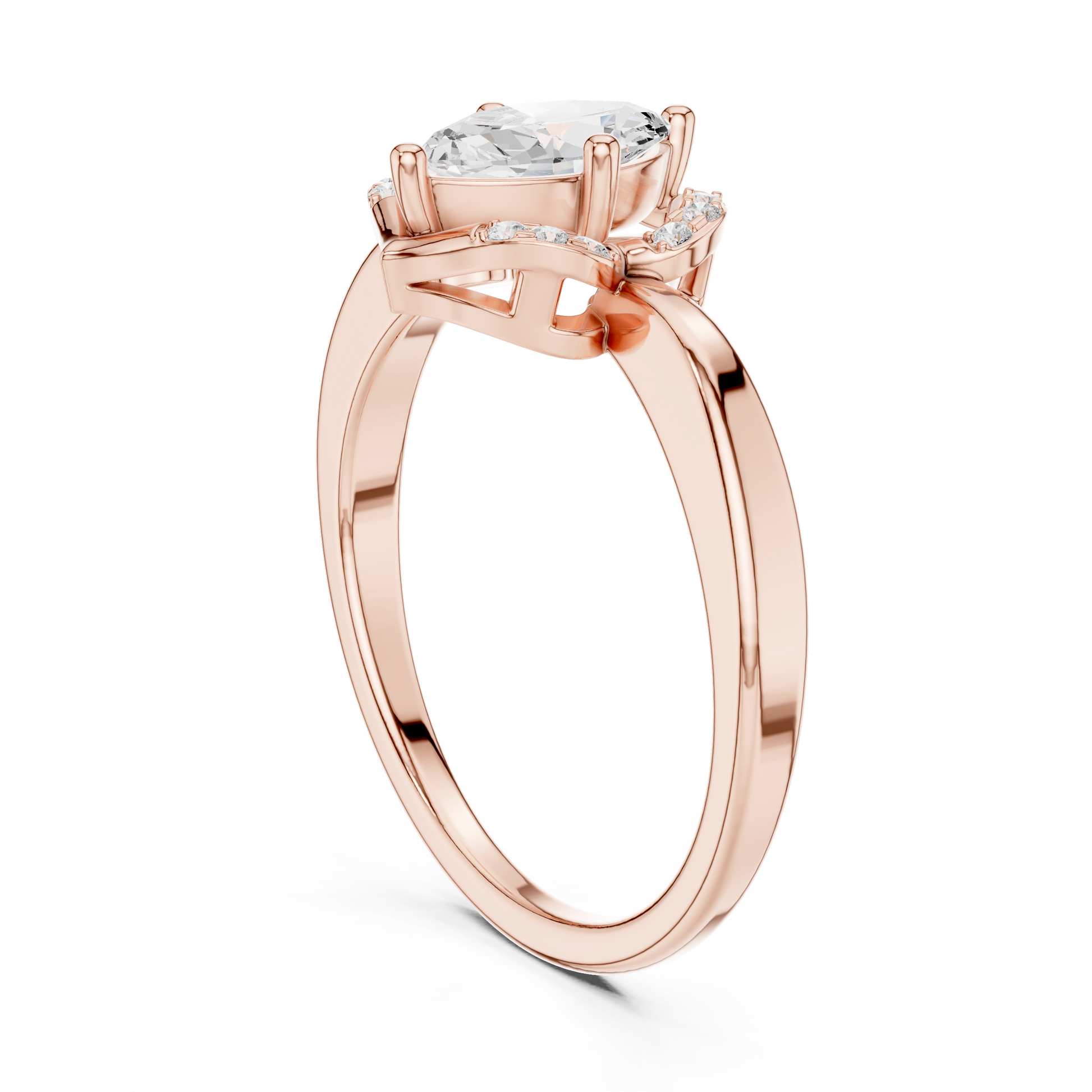 Mixed Shape Lab Grown Diamond Halo Ring
