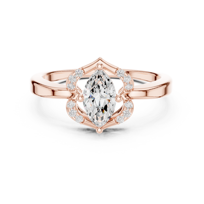 Mixed Shape Lab Grown Diamond Halo Ring