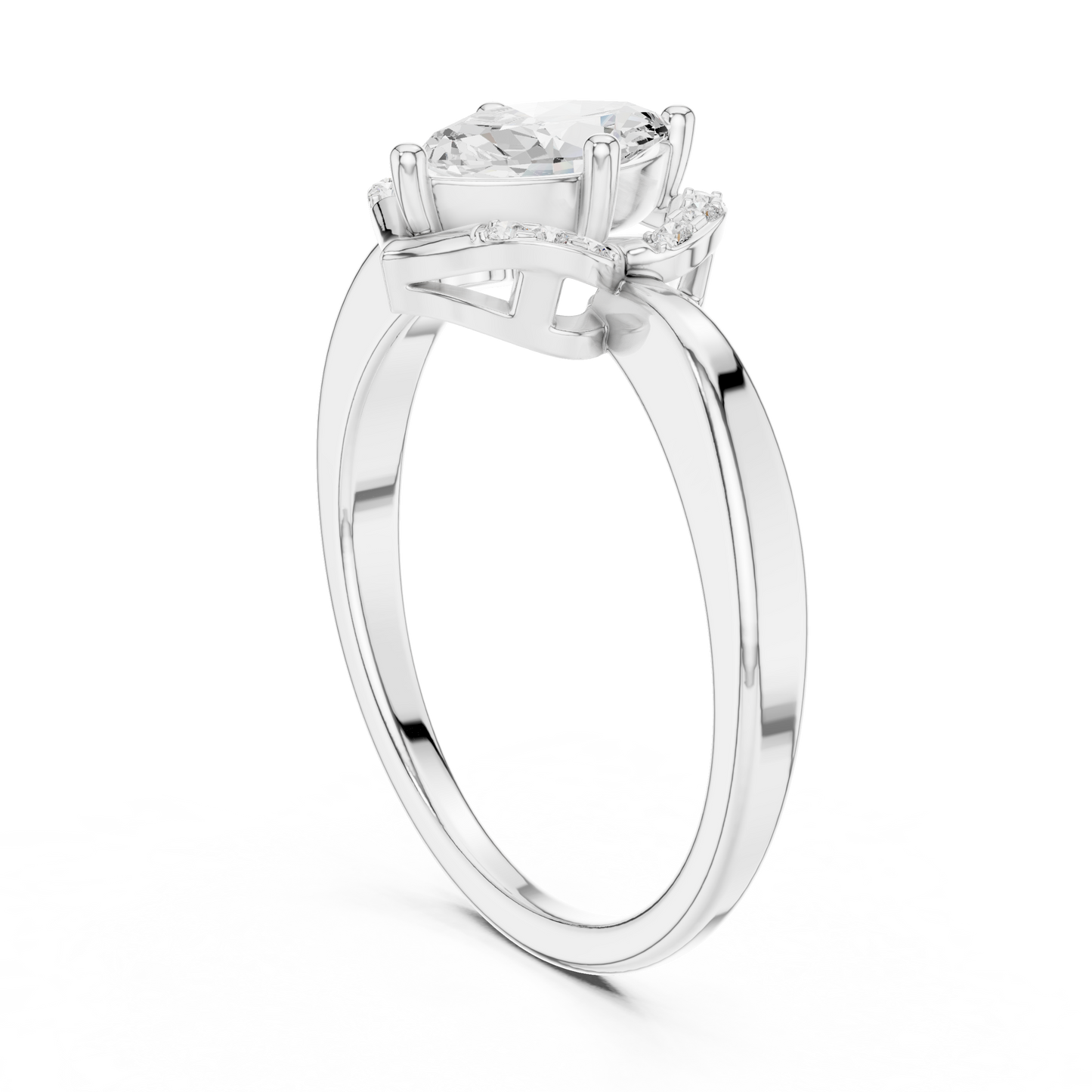 Mixed Shape Lab Grown Diamond Halo Ring