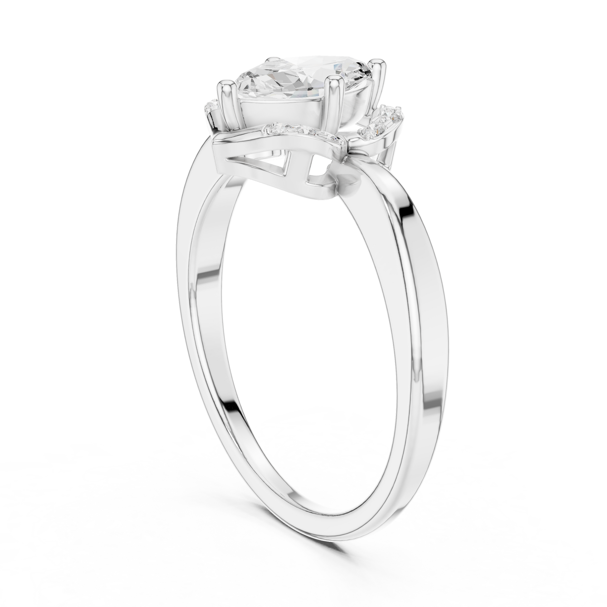 Mixed Shape Lab Grown Diamond Halo Ring