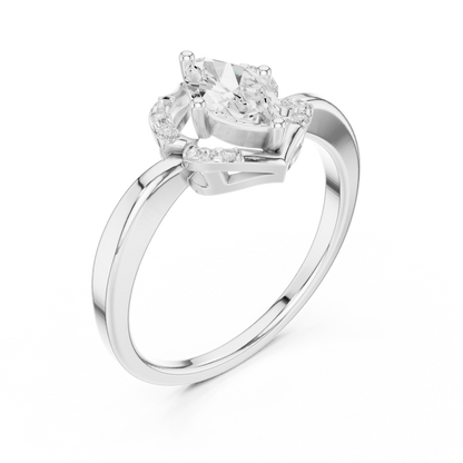 Mixed Shape Lab Grown Diamond Halo Ring