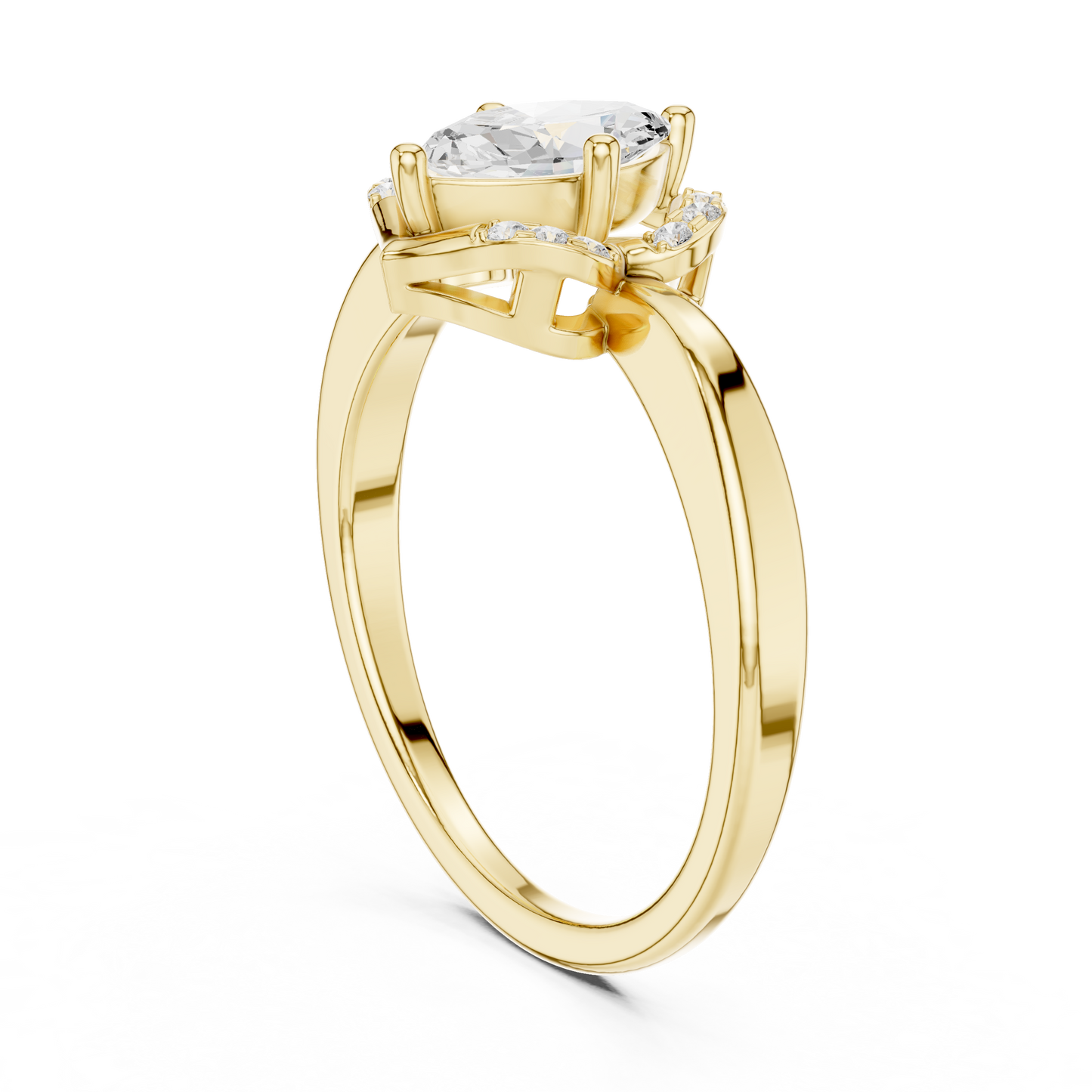 Mixed Shape Lab Grown Diamond Halo Ring