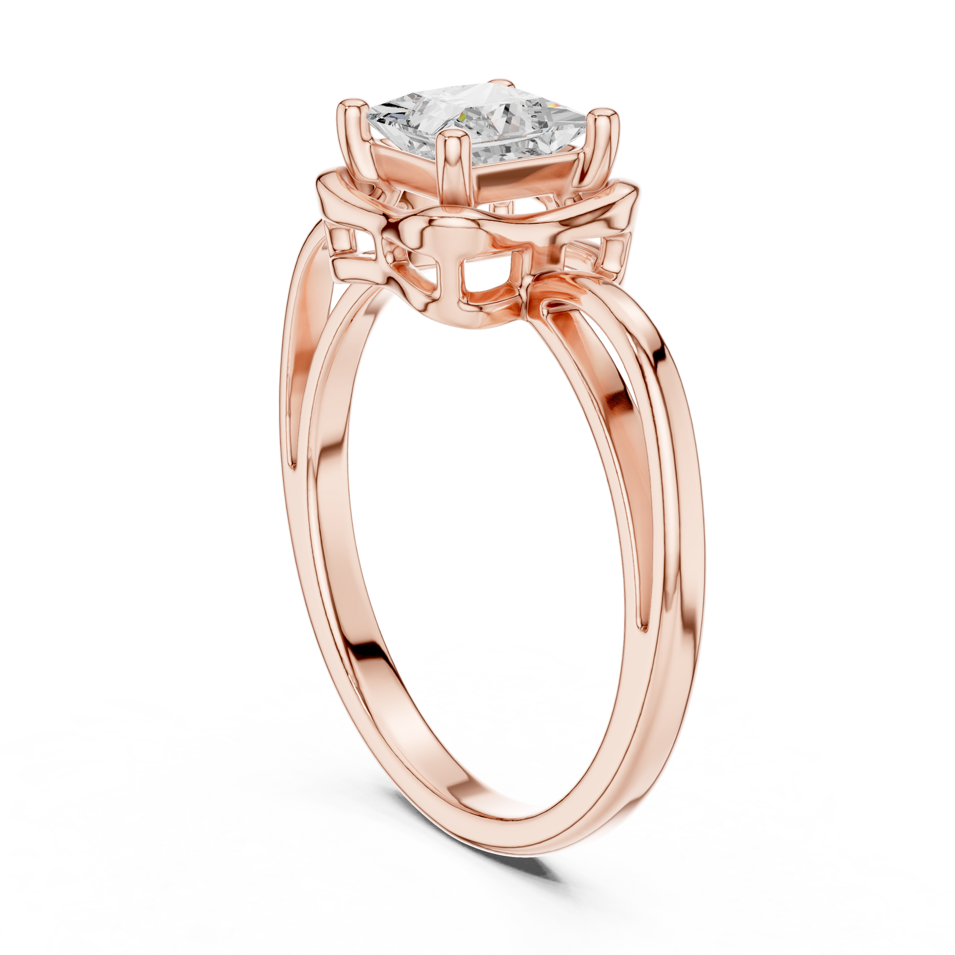 Mixed Shape Lab Grown Diamond Halo Ring