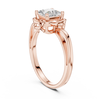 Mixed Shape Lab Grown Diamond Halo Ring