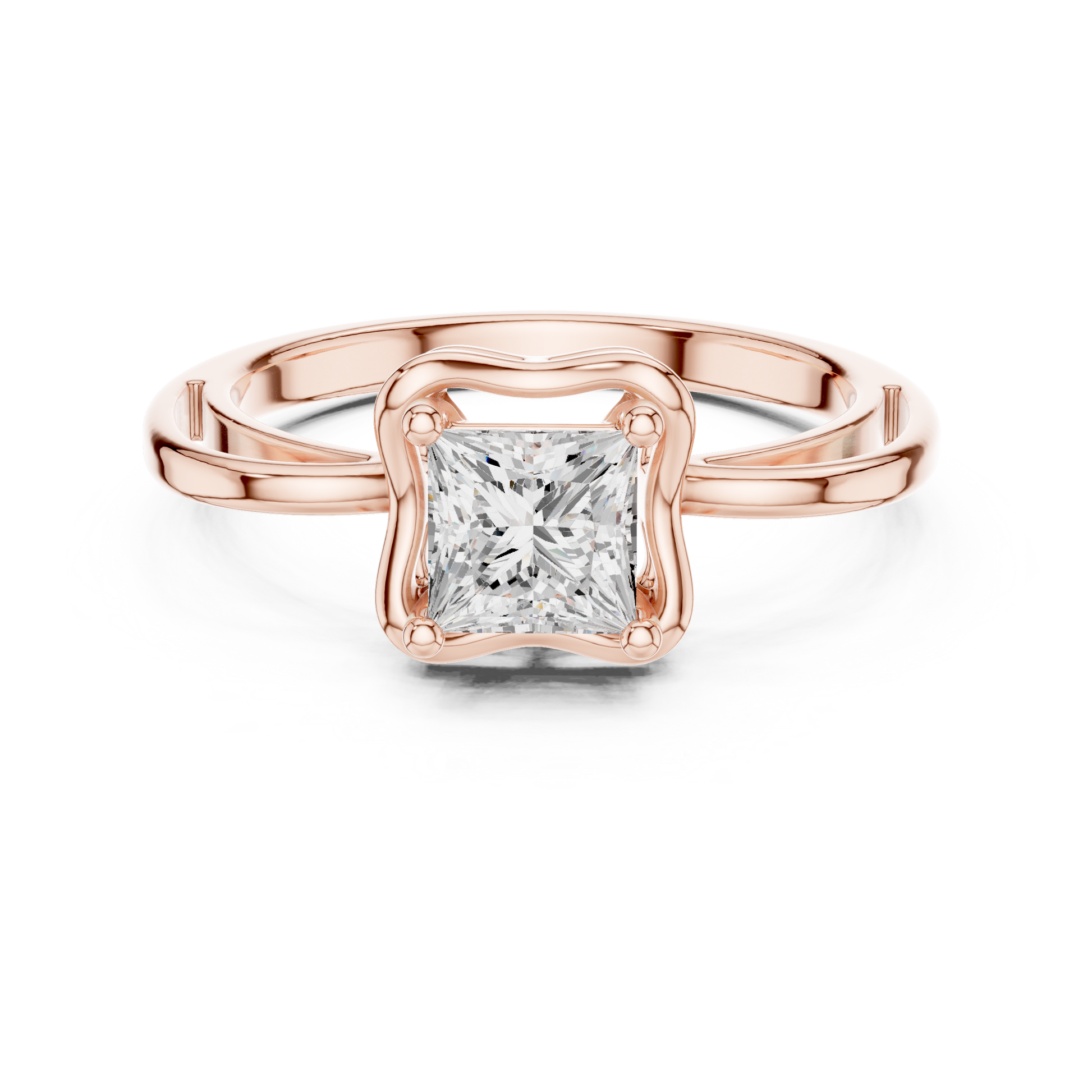Mixed Shape Lab Grown Diamond Halo Ring