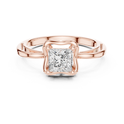 Mixed Shape Lab Grown Diamond Halo Ring