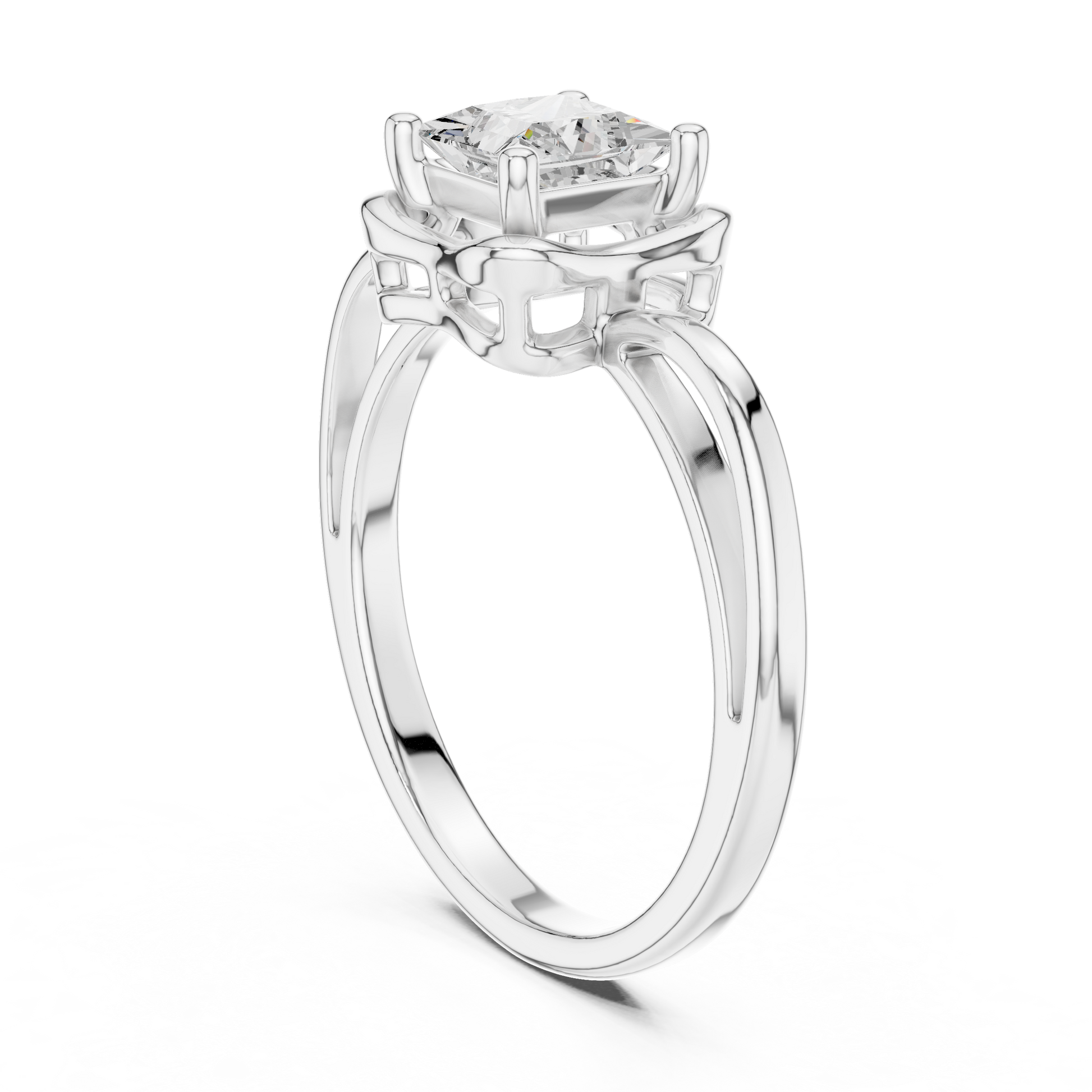Mixed Shape Lab Grown Diamond Halo Ring
