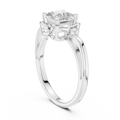 Mixed Shape Lab Grown Diamond Halo Ring