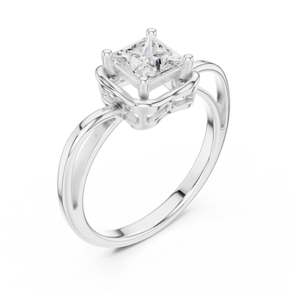 Mixed Shape Lab Grown Diamond Halo Ring