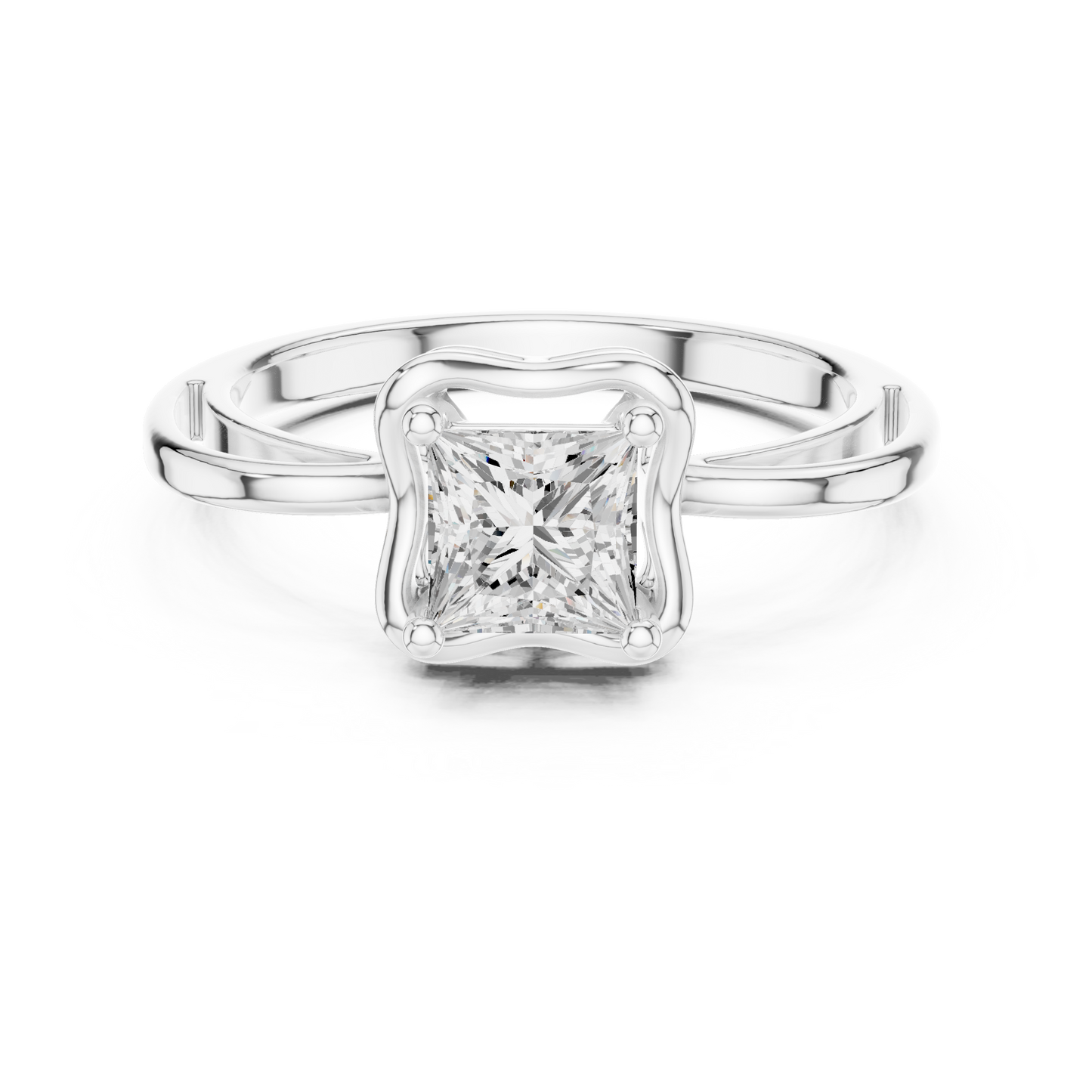 Mixed Shape Lab Grown Diamond Halo Ring