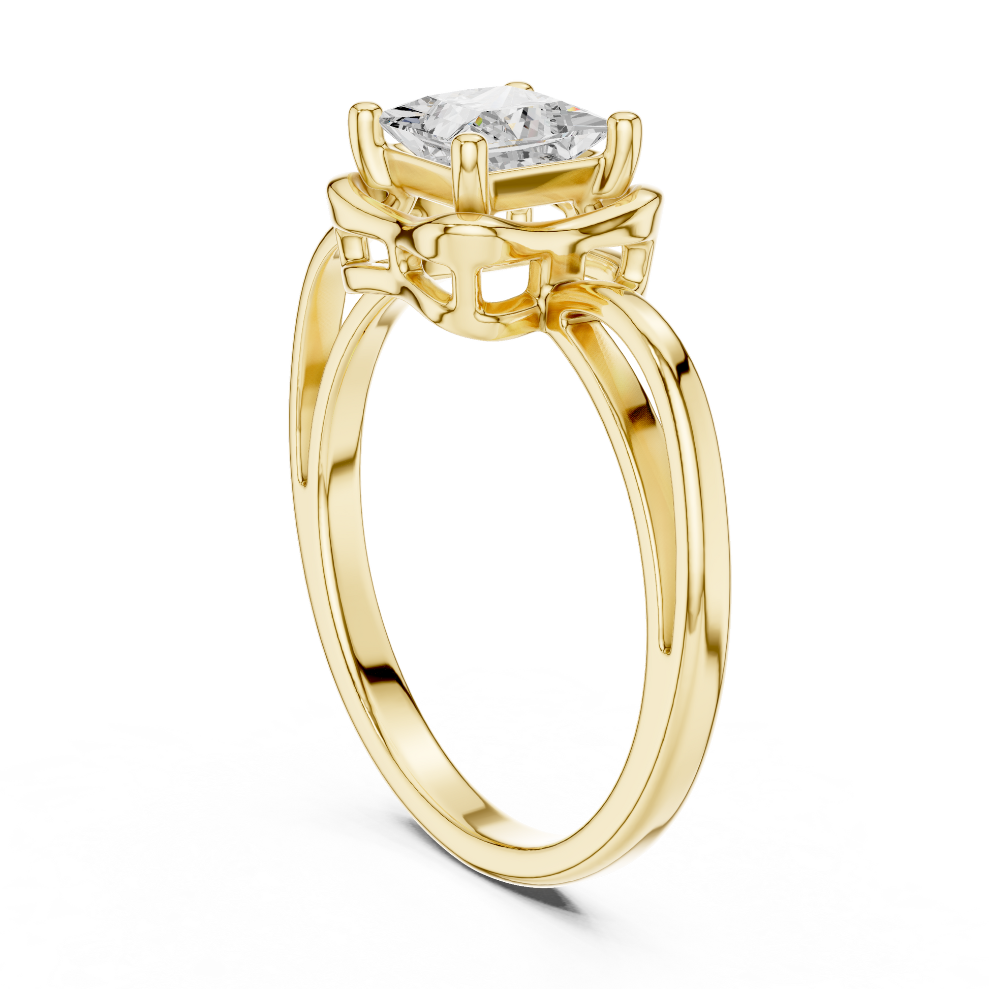 Mixed Shape Lab Grown Diamond Halo Ring