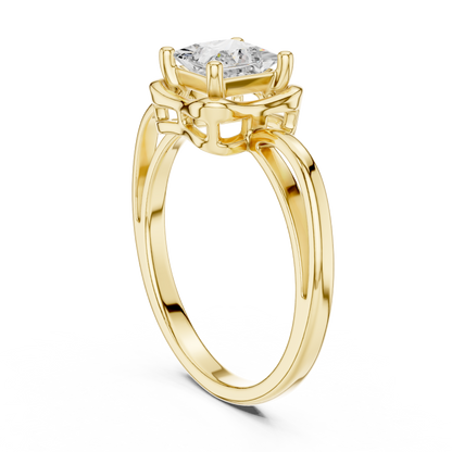 Mixed Shape Lab Grown Diamond Halo Ring