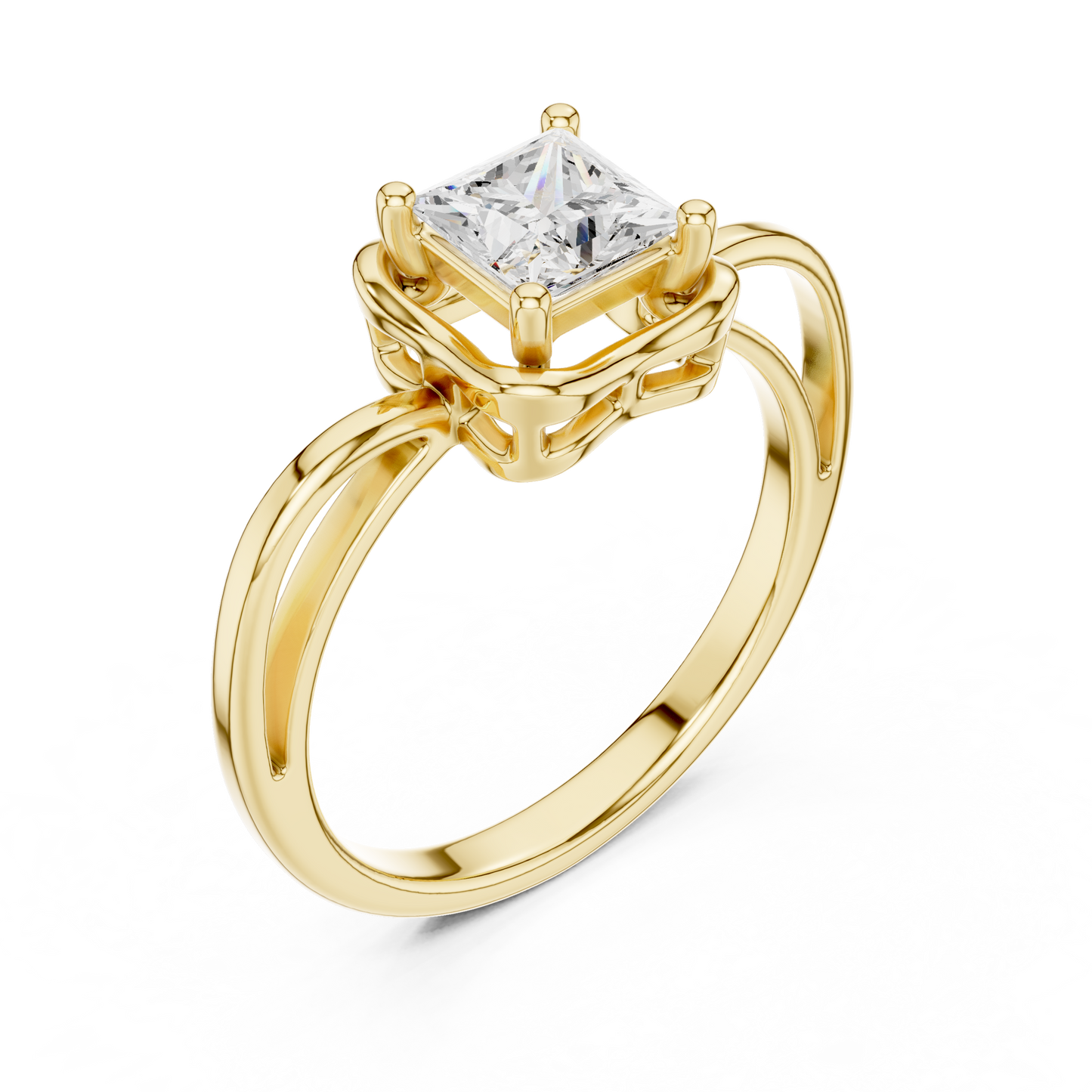 Mixed Shape Lab Grown Diamond Halo Ring
