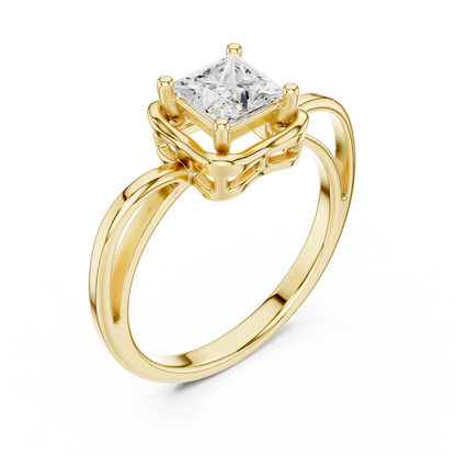 Mixed Shape Lab Grown Diamond Halo Ring