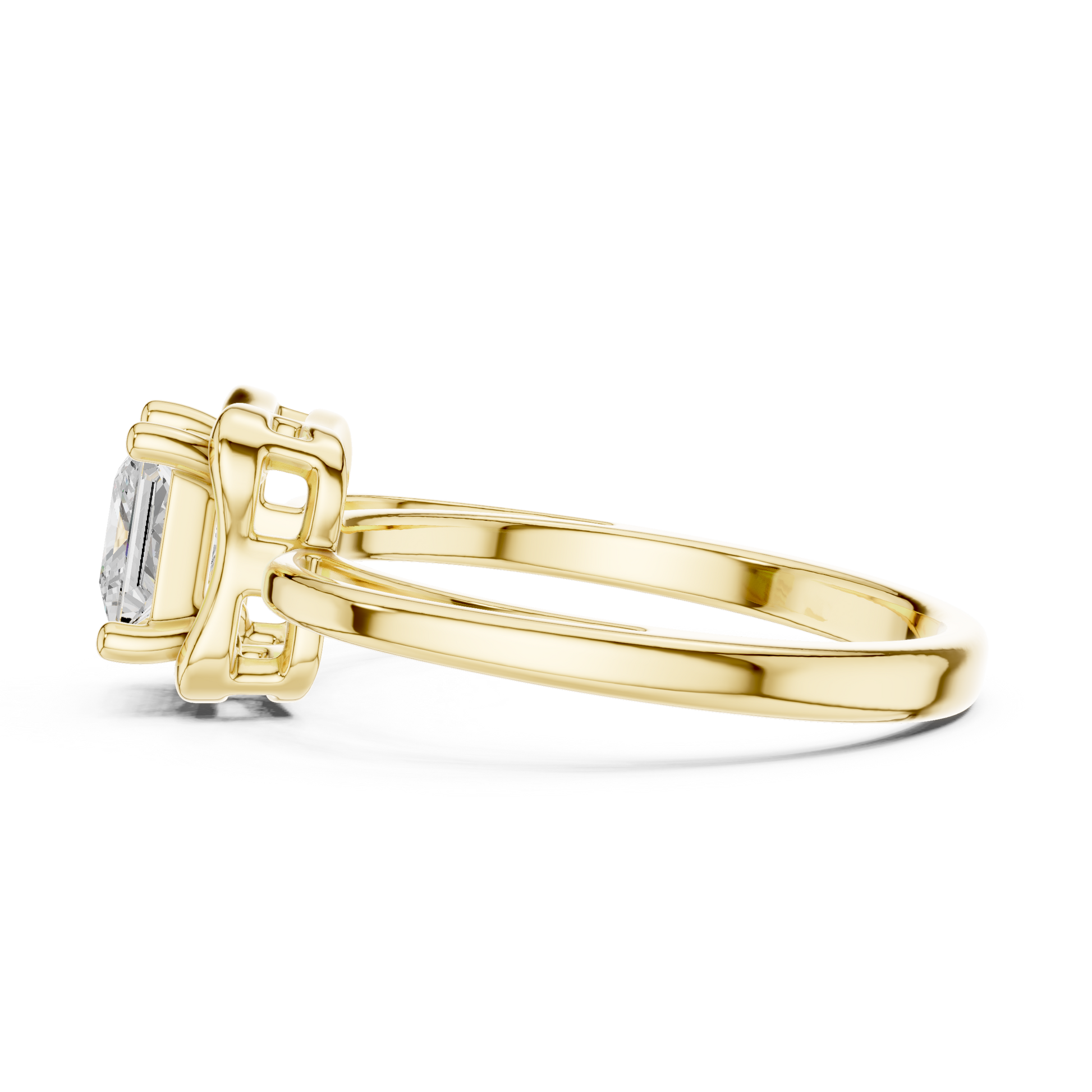 Mixed Shape Lab Grown Diamond Halo Ring