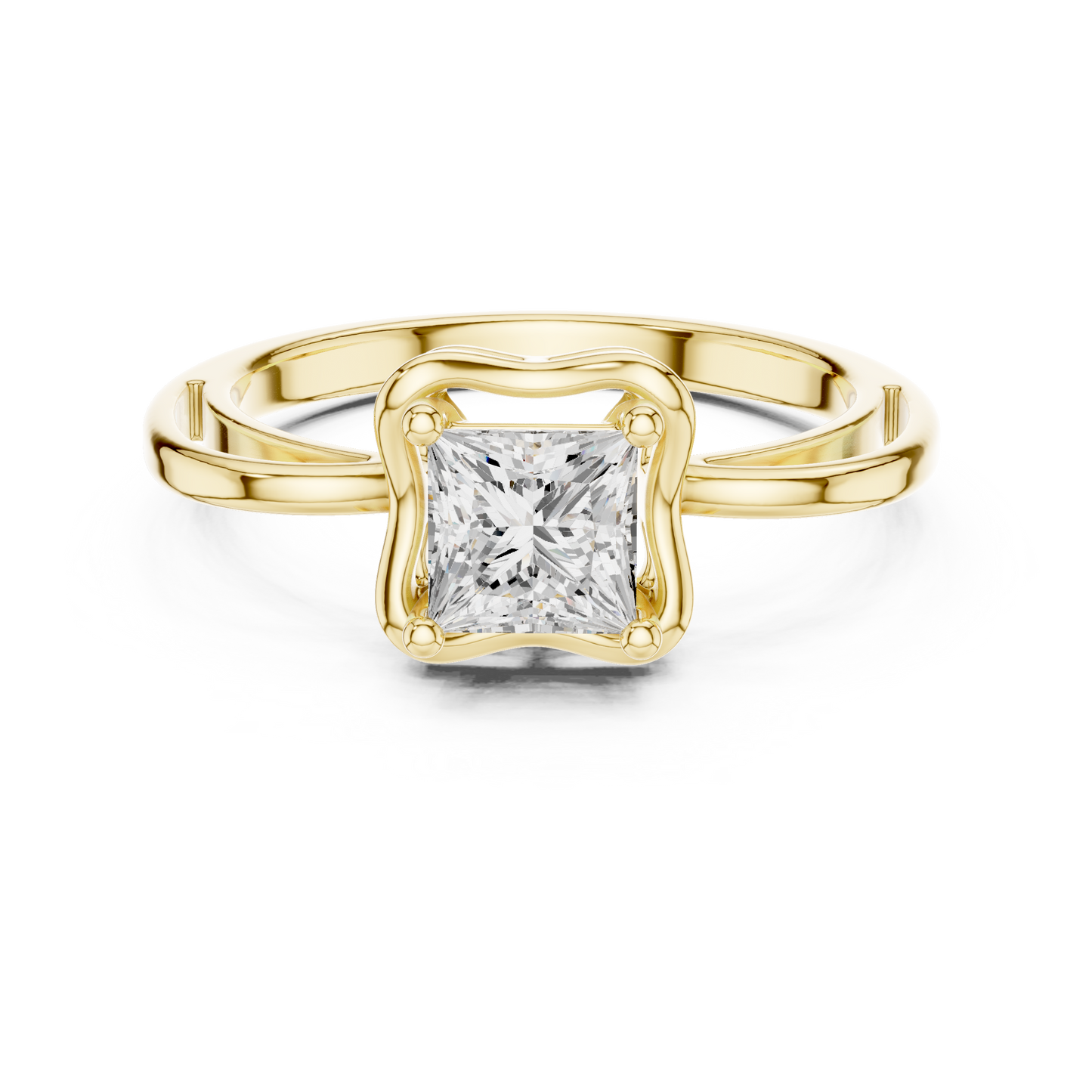 Mixed Shape Lab Grown Diamond Halo Ring