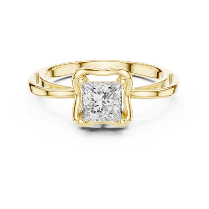 Mixed Shape Lab Grown Diamond Halo Ring