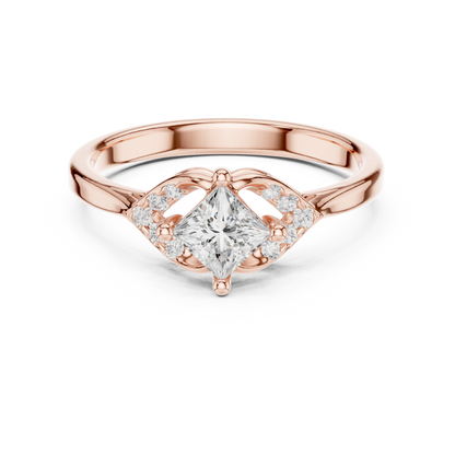 Mixed Shape Lab Grown Diamond Side Stone Ring