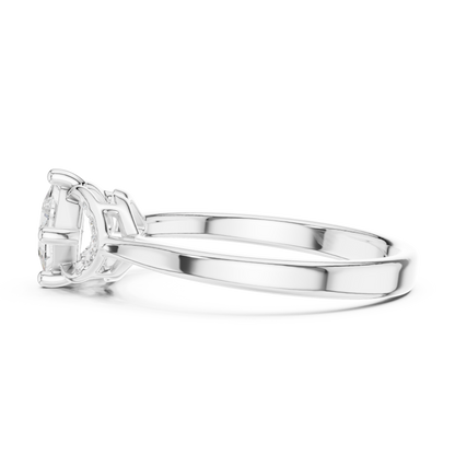 Mixed Shape Lab Grown Diamond Side Stone Ring