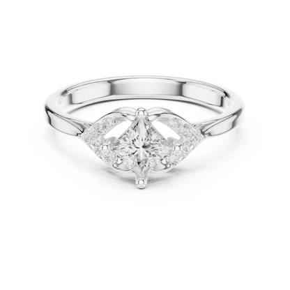Mixed Shape Lab Grown Diamond Side Stone Ring