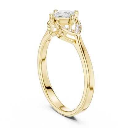 Mixed Shape Lab Grown Diamond Side Stone Ring