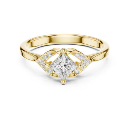 Mixed Shape Lab Grown Diamond Side Stone Ring