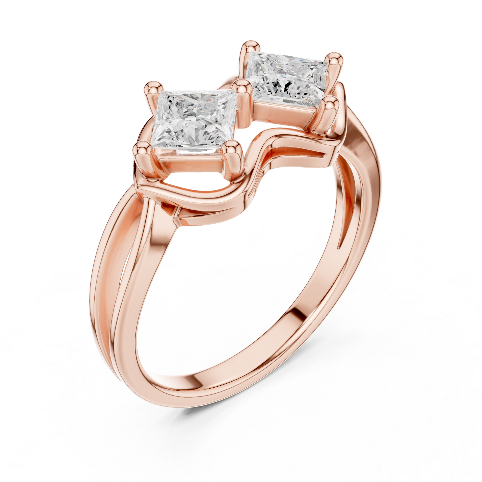 Mixed Shape Lab Grown Diamond Halo Ring
