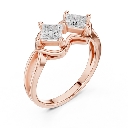 Mixed Shape Lab Grown Diamond Halo Ring