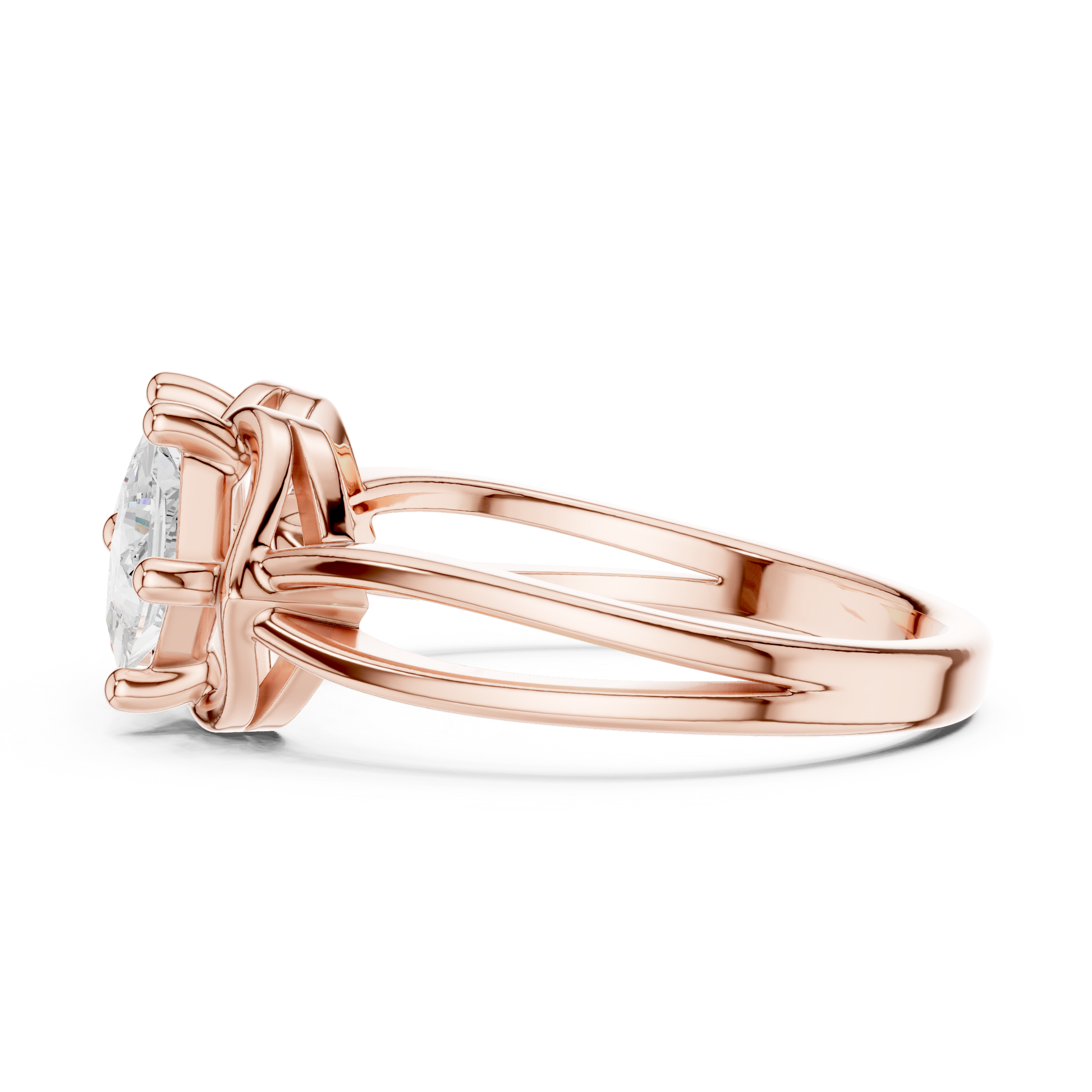 Mixed Shape Lab Grown Diamond Halo Ring