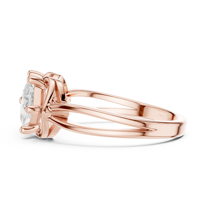 Mixed Shape Lab Grown Diamond Halo Ring