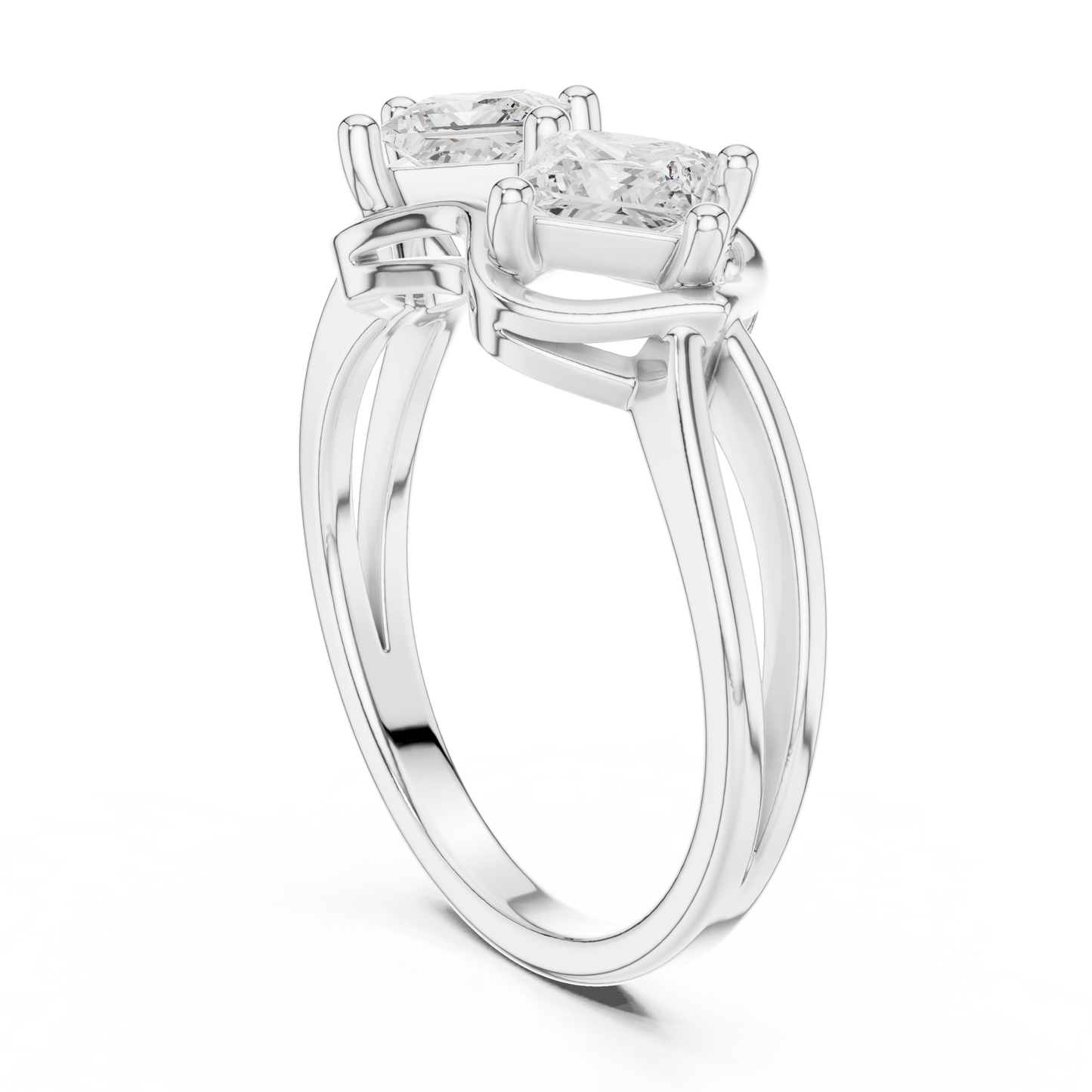 Mixed Shape Lab Grown Diamond Halo Ring