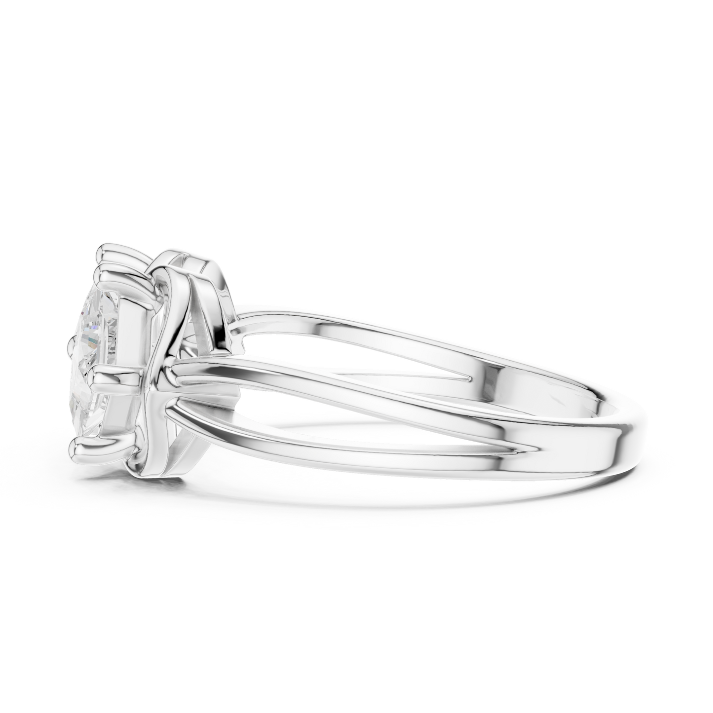 Mixed Shape Lab Grown Diamond Halo Ring
