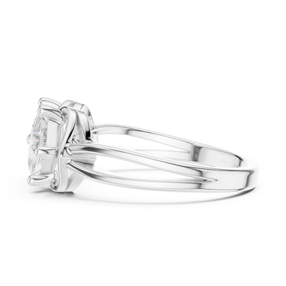 Mixed Shape Lab Grown Diamond Halo Ring