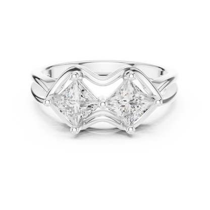Mixed Shape Lab Grown Diamond Halo Ring