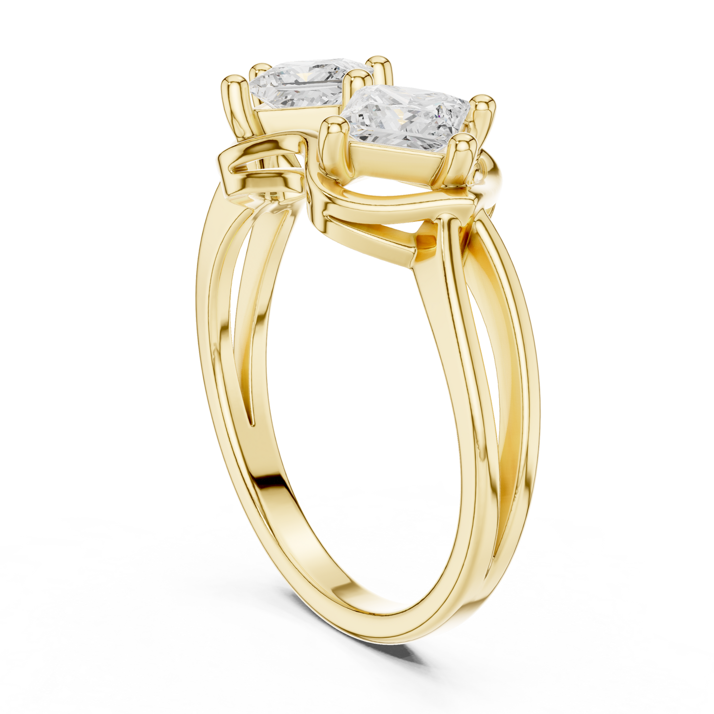 Mixed Shape Lab Grown Diamond Halo Ring