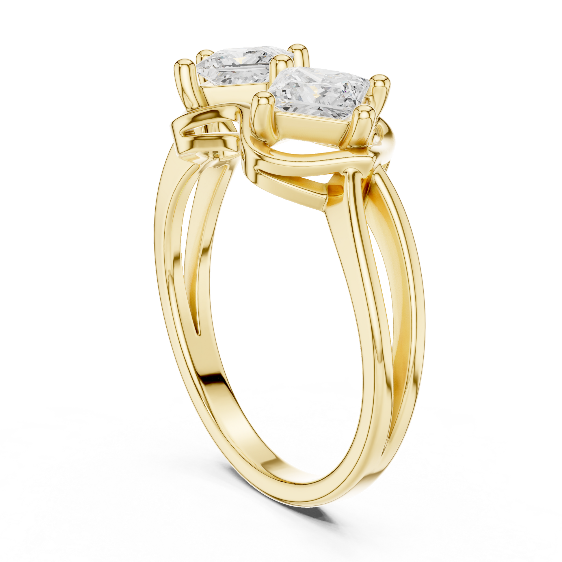 Mixed Shape Lab Grown Diamond Halo Ring