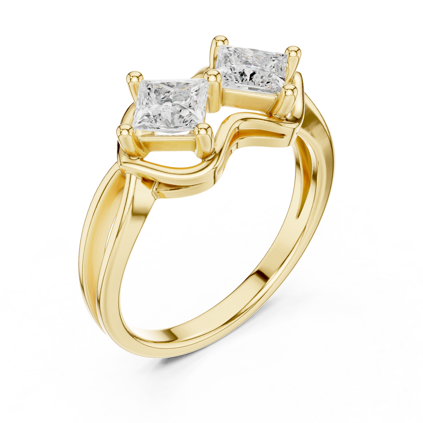 Mixed Shape Lab Grown Diamond Halo Ring