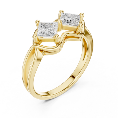 Mixed Shape Lab Grown Diamond Halo Ring