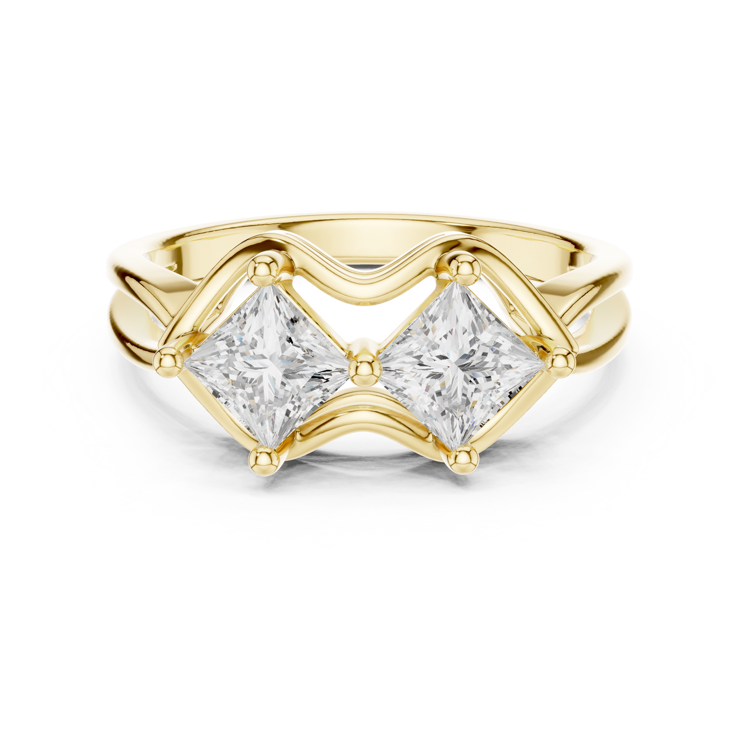 Mixed Shape Lab Grown Diamond Halo Ring